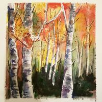 Herbstwald 30x40